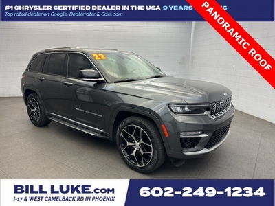 CERTIFIED PRE-OWNED 2022 JEEP GRAND CHEROKEE SUMMIT WITH NAVIGATION & 4WD