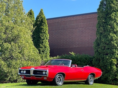 1969 Pontiac LE Mans GTO Looks-Beautiful Bright Red Convertible