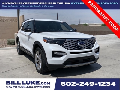 PRE-OWNED 2020 FORD EXPLORER PLATINUM WITH NAVIGATION & 4WD
