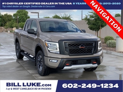 PRE-OWNED 2021 NISSAN TITAN PRO-4X WITH NAVIGATION & 4WD