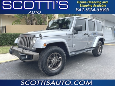 2016 Jeep Wrangler Unlimited 75th Anniversary~ SAHARA~4X4~ MATCHING HARD TOP~ K IN OPTIONS~ ALPIN for sale in Sarasota, FL