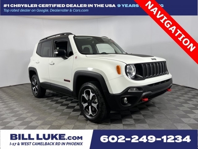 CERTIFIED PRE-OWNED 2022 JEEP RENEGADE TRAILHAWK WITH NAVIGATION & 4WD
