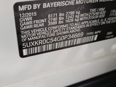 2016 BMW X5 xDrive35i in Colorado Springs, CO