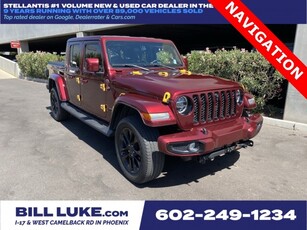 CERTIFIED PRE-OWNED 2021 JEEP GLADIATOR HIGH ALTITUDE WITH NAVIGATION & 4WD