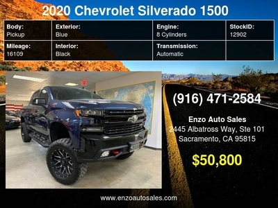 2020 Chevrolet Silverado 1500 4WD Crew Cab 147 LT Trail Boss $50,800