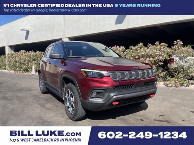 CERTIFIED PRE-OWNED 2022 JEEP COMPASS TRAILHAWK WITH NAVIGATION & 4WD
