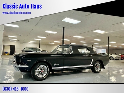 1965 Ford Mustang Hard TO Find Triple Black V8 Convertible