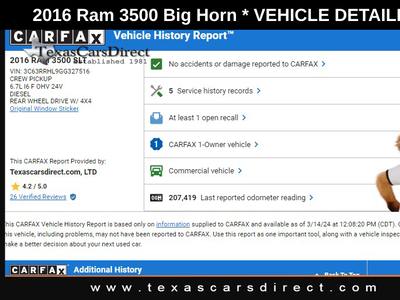 2016 RAM 3500 Big Horn in Dallas, TX