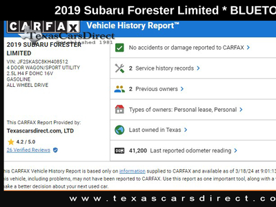 2019 Subaru Forester Limited in Dallas, TX
