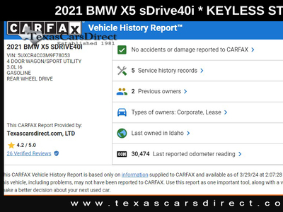 2021 BMW X5 sDrive40i in Dallas, TX