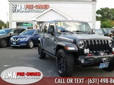 2022 Jeep Wrangler UNLIMITED Unlimited Willys 4x4 for sale in Huntington Station, NY