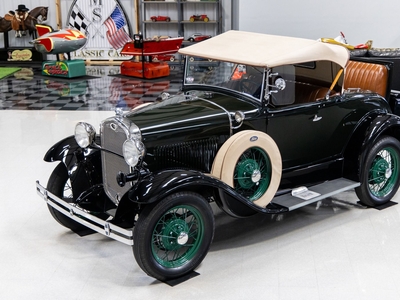 1931 Ford Model A Deluxe Roadster. 3-Owner Vehicle. Gorgeous