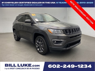 CERTIFIED PRE-OWNED 2021 JEEP COMPASS 80TH SPECIAL EDITION WITH NAVIGATION & 4WD