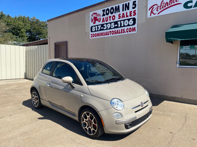 2012 FIAT 500 2dr HB Sport Sunroof/ back up camera Cash... for sale in Fort Worth, TX