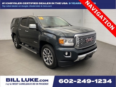 PRE-OWNED 2018 GMC CANYON DENALI WITH NAVIGATION & 4WD