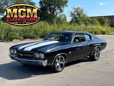 FOR SALE: 1970 Chevrolet Chevelle TUXEDO BLACK-FULLY LOADED COLD AC!! $69,994 USD