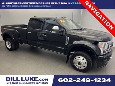 PRE-OWNED 2022 FORD F-450SD PLATINUM WITH NAVIGATION & 4WD
