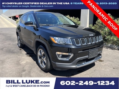 CERTIFIED PRE-OWNED 2018 JEEP COMPASS LIMITED WITH NAVIGATION & 4WD