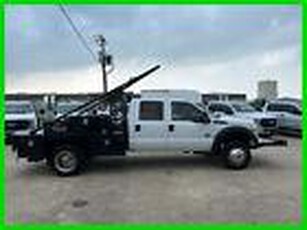 2012 Ford Super Duty F-450 DRW F450 DRW Diesel Gin Pole Flat Bed Crew Work Truck for sale in Fort Worth, Texas, Texas