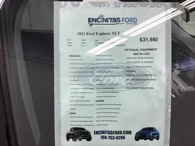 2021 Ford Explorer XLT in Encinitas, CA