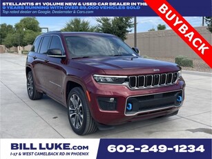PRE-OWNED 2022 JEEP GRAND CHEROKEE OVERLAND 4XE WITH NAVIGATION & 4WD