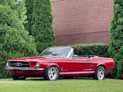 1967 Ford Mustang Good Looking Bright Red V8 Convertible For Sale