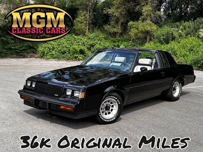 1987 Buick Regal T Type WE4 Turbo Package Only 36K Original Miles