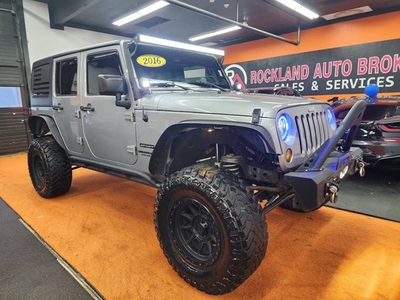 2016 Jeep Wrangler Unlimited Sport 4WD 3.6L V6 DOHC 24V FFV 5-Speed Automatic for sale in Randolph, MA