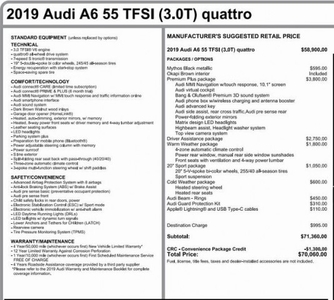 Used 2019 Audi A6 3.0T Premium Plus quattro