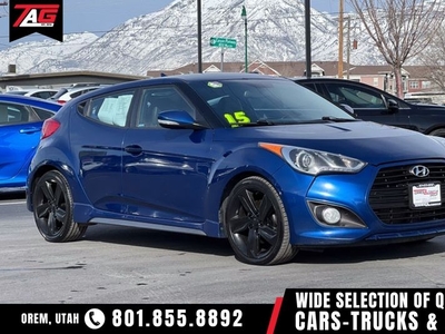 2015 Hyundai VELOSTER Turbo Turbocharged Fun with Leather Seats and Low Miles! for sale in Orem, UT