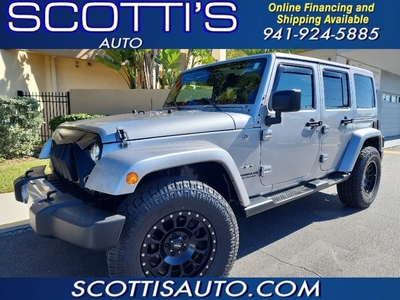 2017 Jeep Wrangler Unlimited Sahara UNLIMITED 4X4~ HARD TOP~ AUTO~ LEATHER~ ONLY 63K MILES~ CLEAN CA for sale in Sarasota, FL