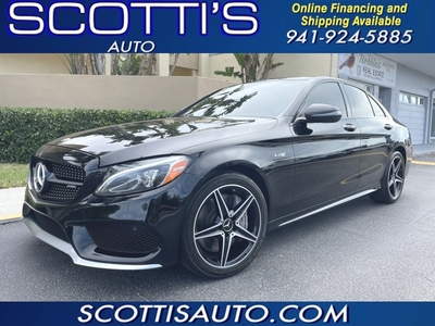 2018 Mercedes-Benz C-Class AMG C 43~ PANO ROOF~ BI-TURBO~ BLACK/BLACK~ PADDLE SHIFTERS~ RUNS STRONG! for sale in Sarasota, FL