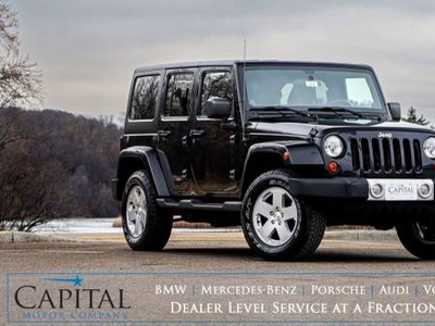 LOW Miles! Jeep Wrangler Unlimited Sahara 4x4 w/Hard Top! 6-Spd Manual $18,950