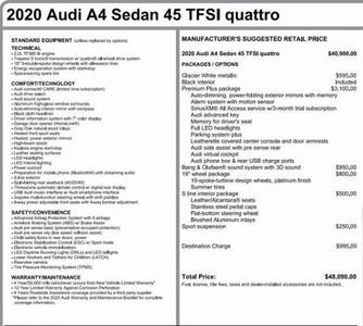 Certified Used 2020 Audi A4 45 Premium Plus quattro