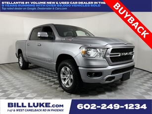 PRE-OWNED 2022 RAM 1500 BIG HORN/LONE STAR WITH NAVIGATION & 4WD