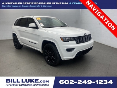 CERTIFIED PRE-OWNED 2018 JEEP GRAND CHEROKEE ALTITUDE WITH NAVIGATION & 4WD