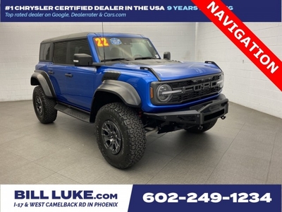 PRE-OWNED 2022 FORD BRONCO RAPTOR WITH NAVIGATION & 4WD