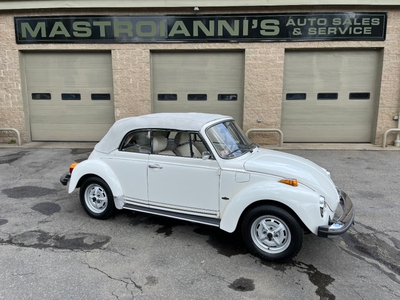 1978 Volkswagen Triple White Super Beetle Convertible for sale in Palmer, MA