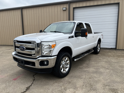 2016 FORD F250 LARIAT CREWCAB 4X4-FX4*6.2L V8 GAS*WHITE*CLEAN!! for sale in Wylie, TX