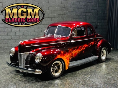 FOR SALE: 1940 Ford Deluxe Business Coupe SUPERCHARGED HOT ROD PAINT IS INSANE! $49,998 USD