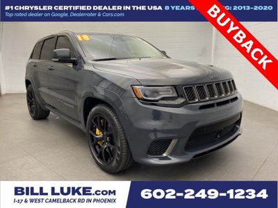 PRE-OWNED 2018 JEEP GRAND CHEROKEE TRACKHAWK WITH NAVIGATION & 4WD