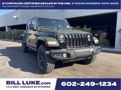 CERTIFIED PRE-OWNED 2022 JEEP GLADIATOR SPORT WILLYS WITH NAVIGATION & 4WD