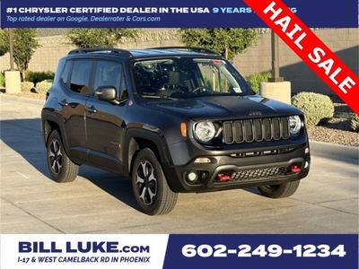 PRE-OWNED 2021 JEEP RENEGADE TRAILHAWK WITH NAVIGATION & 4WD