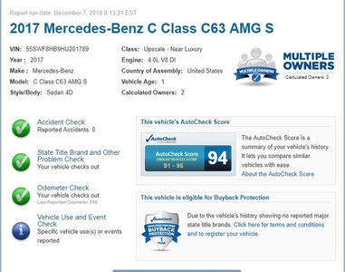 2017 Mercedes-Benz AMG C 63 AMG C 63 in Omaha, NE