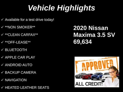 2020 Nissan Maxima 3.5 SV in Fort Wayne, IN
