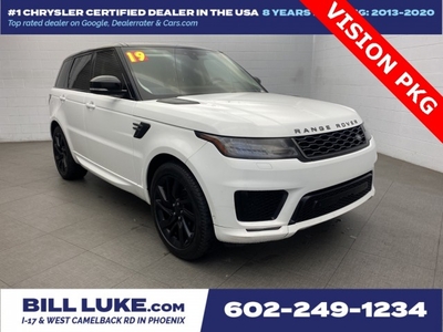 PRE-OWNED 2019 LAND ROVER RANGE ROVER SPORT SUPERCHARGED WITH NAVIGATION & 4WD
