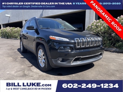 PRE-OWNED 2017 JEEP CHEROKEE LIMITED WITH NAVIGATION & 4WD