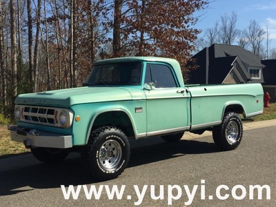 1969 Dodge Power Wagon W200 Pickup Green 4WD Manual for sale in Houston, Texas, Texas