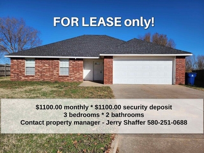 Home For Rent In Duncan, Oklahoma