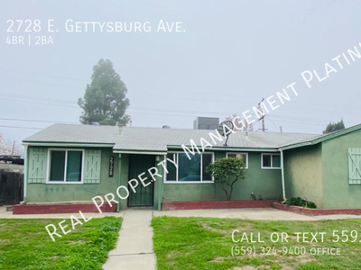 2728 E. Gettysburg Ave., Fresno, CA 93726 - House for Rent